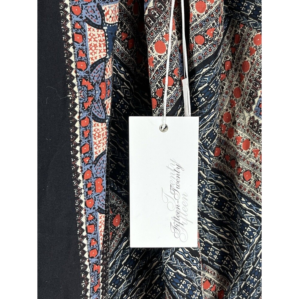 Fifteen Twenty NWT S 100% Silk Blouse Boho Hippy Fairy Autumn Natural Fibers - Picture 6 of 10